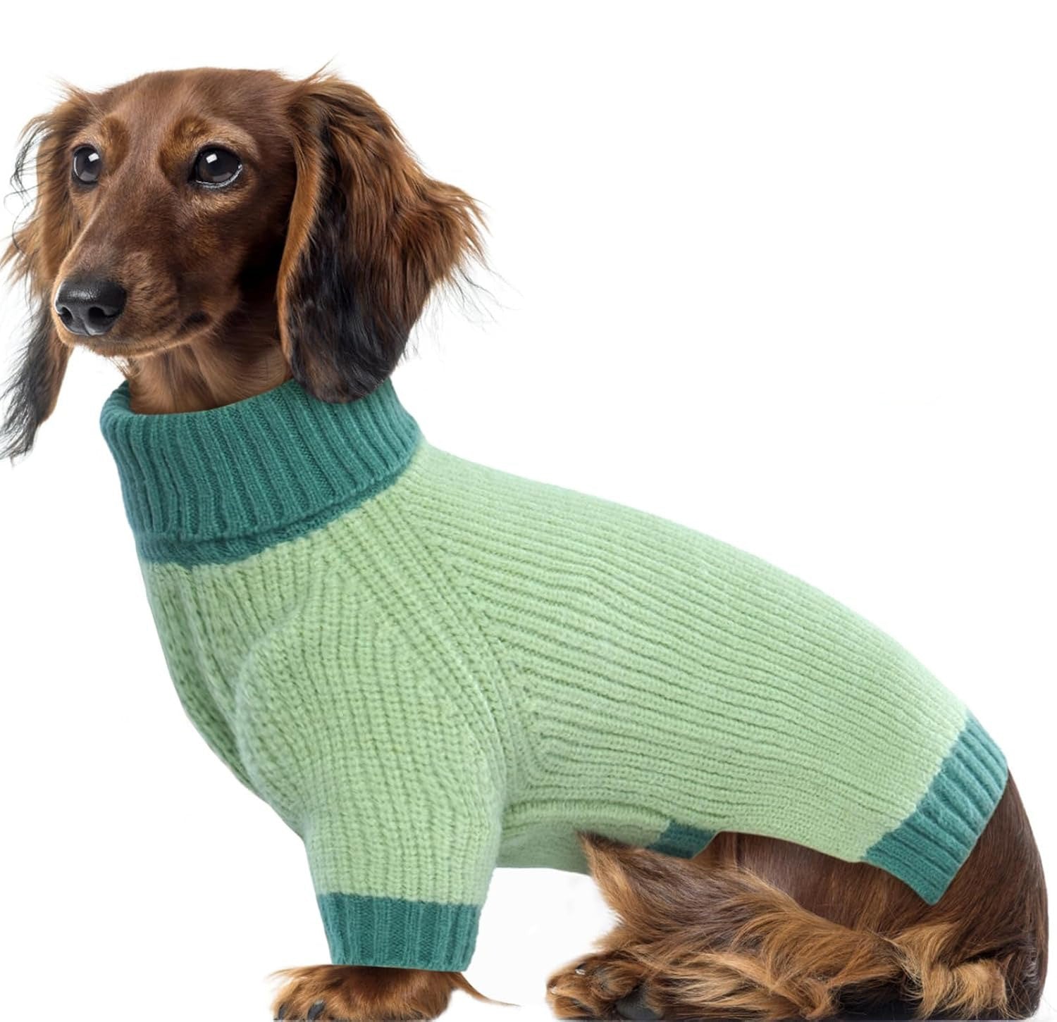 Soft Cable Knit Large Dog Sweater with Leash Hole – Warm Pullover
