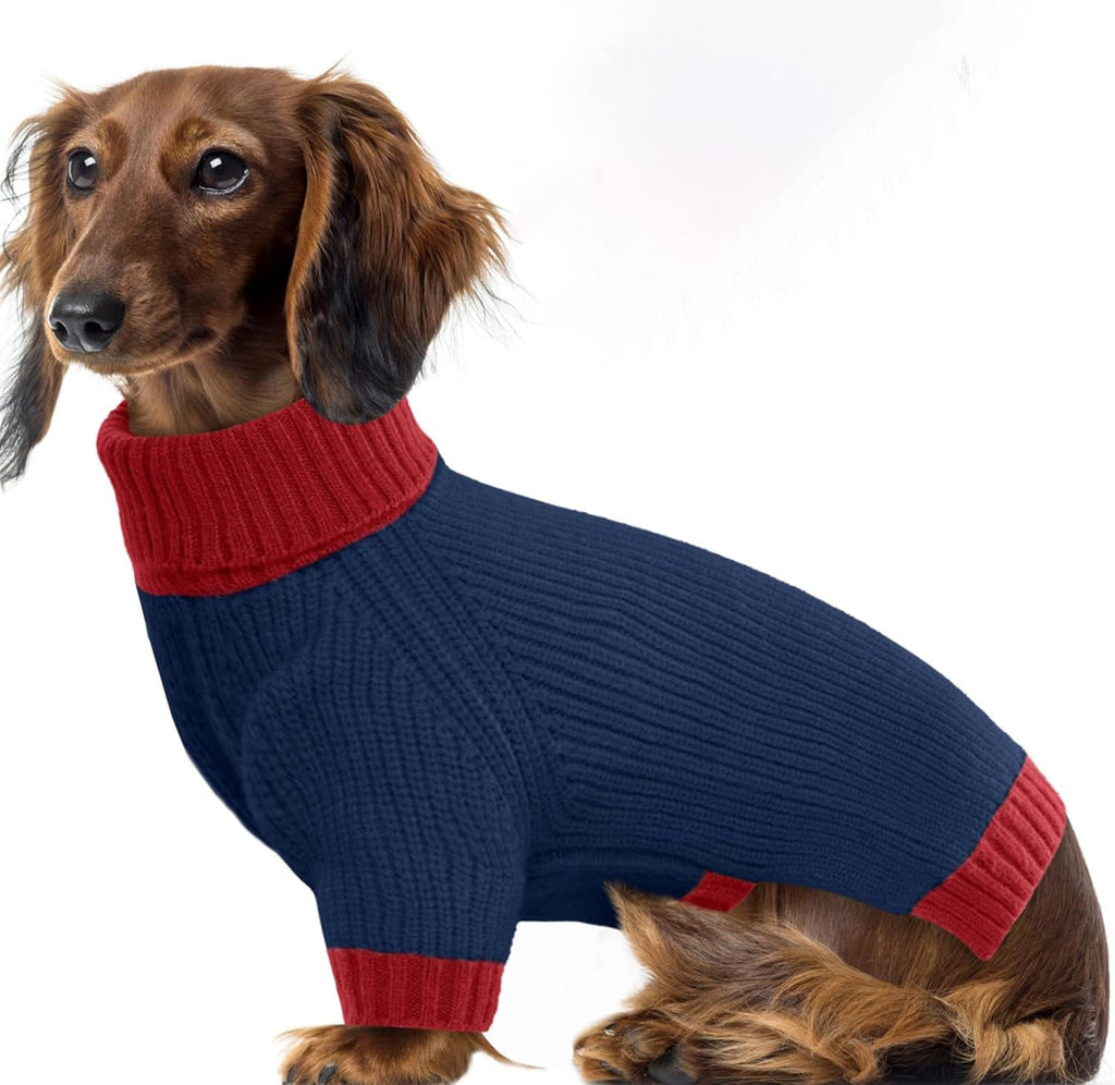 Soft Cable Knit Large Dog Sweater with Leash Hole – Warm Pullover