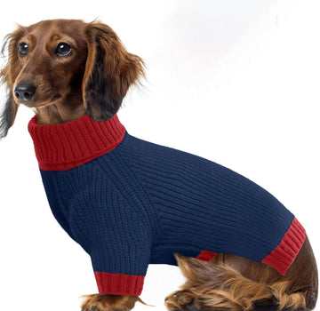 Soft Cable Knit Large Dog Sweater with Leash Hole – Warm Pullover