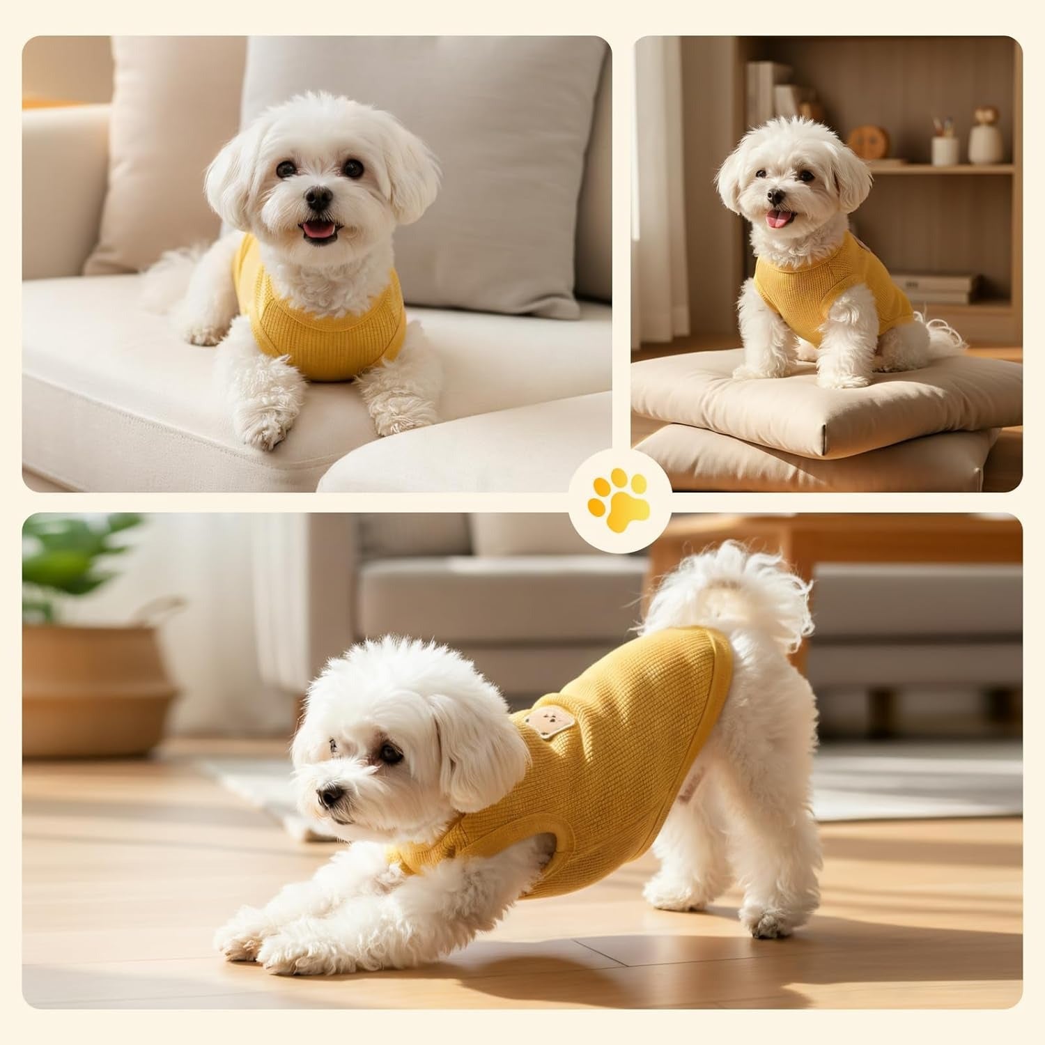 Waffle-Knit Pet Shirt – Lightweight Breathable Stretchy Sleeveless Tee