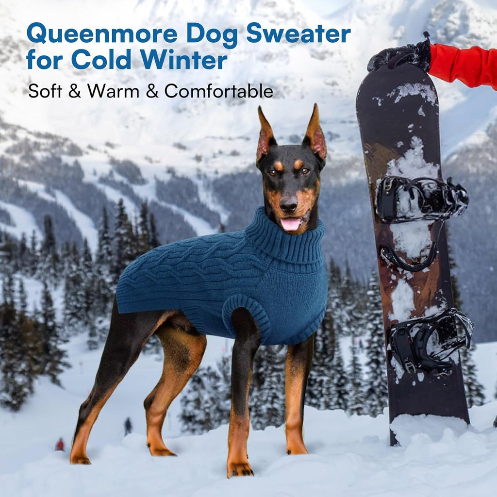 Cozy & Soft Sleeveless Turtleneck Dog Sweater