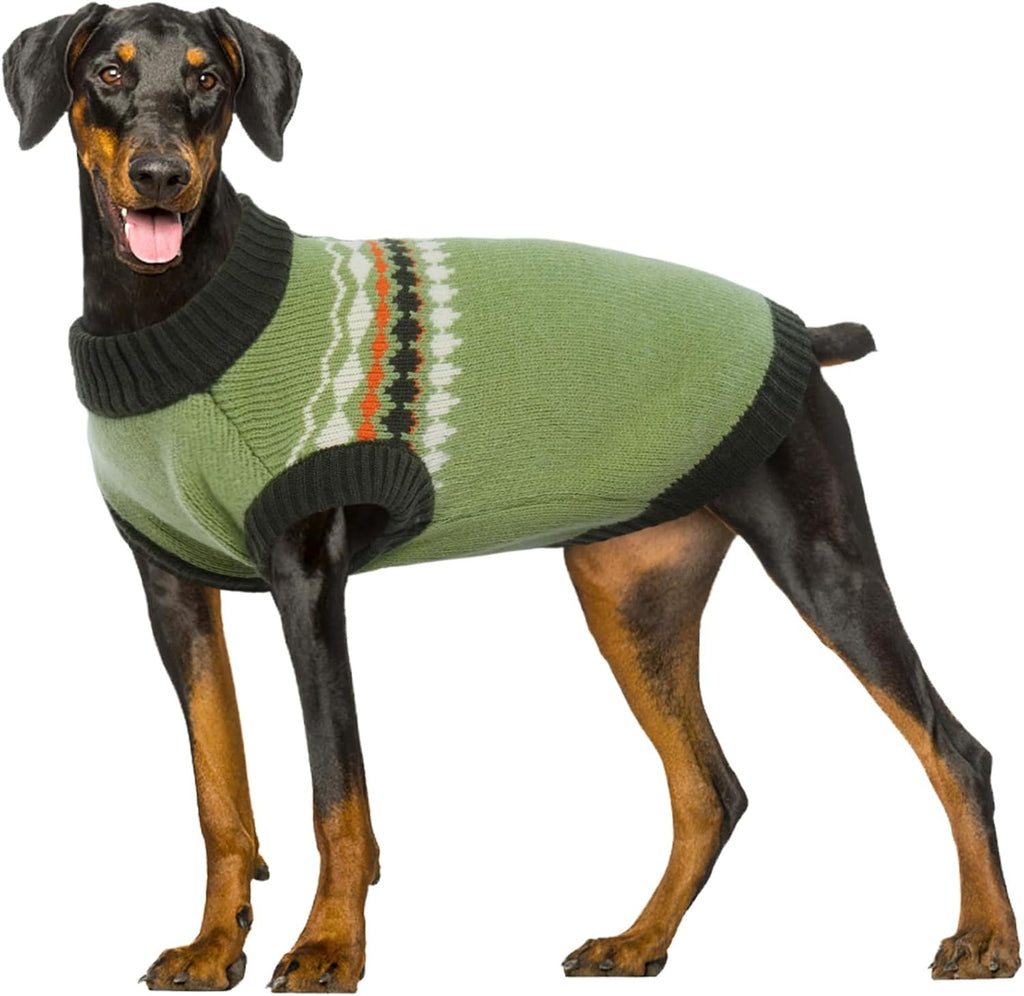 Thermal Dog Sweater with Leash Hole – Sleeveless Knit Pullover