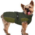 Reflective Adjustable Winter Dog Jacket – Waterproof Fleece Turtleneck Snowsuit