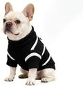 Striped Small Dog Sweater with Pocket – Soft Stretchable Warm Puppy Clothes