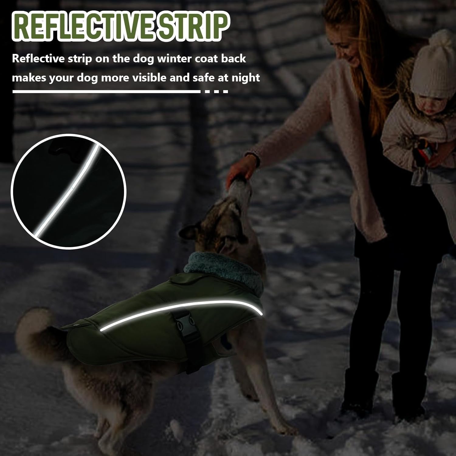 Winter Warm Dog Coat – Windproof Water Repellent Thick Snowsuit Fleece Jacket