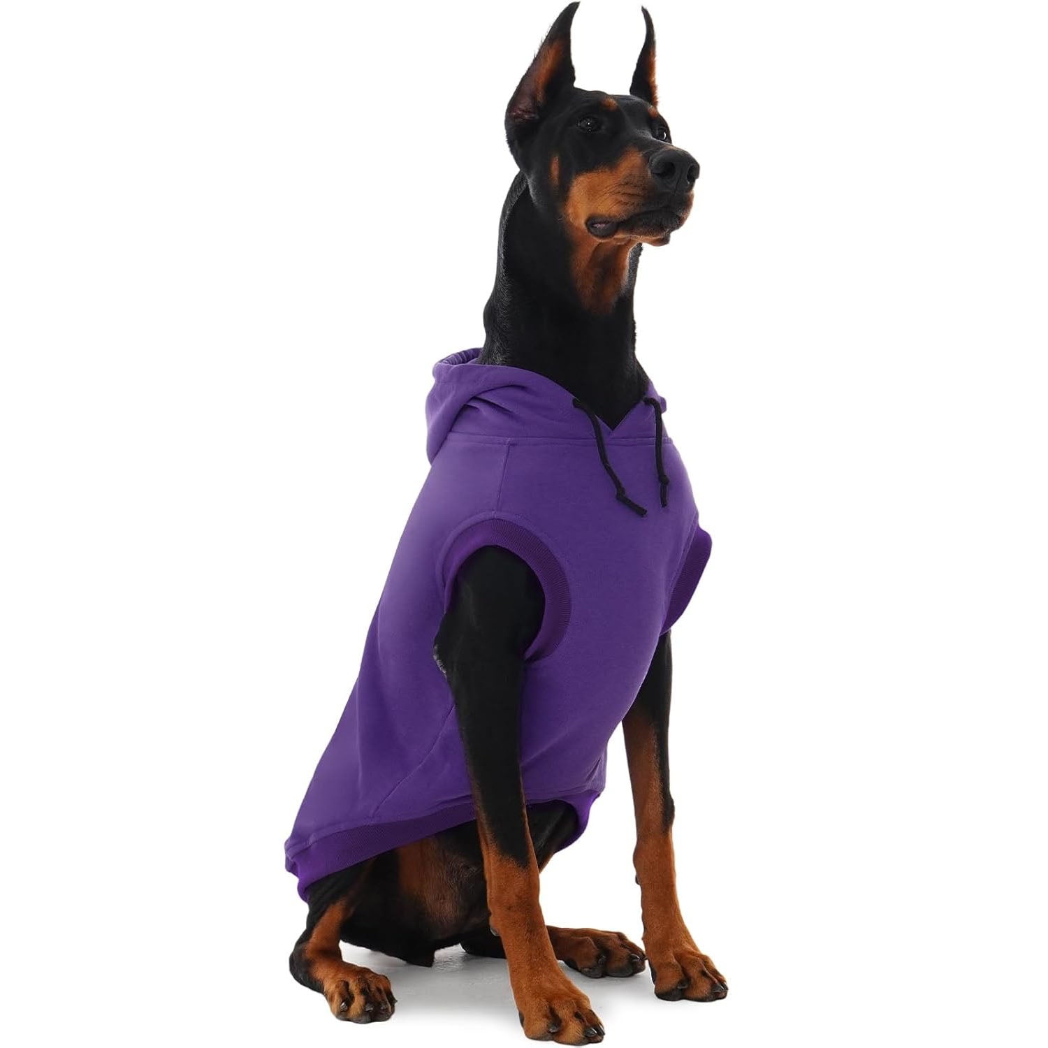 Basic Dog Hoodie for Large Dogs – Lightweight Fall Pullover Sweatshirt with Hood