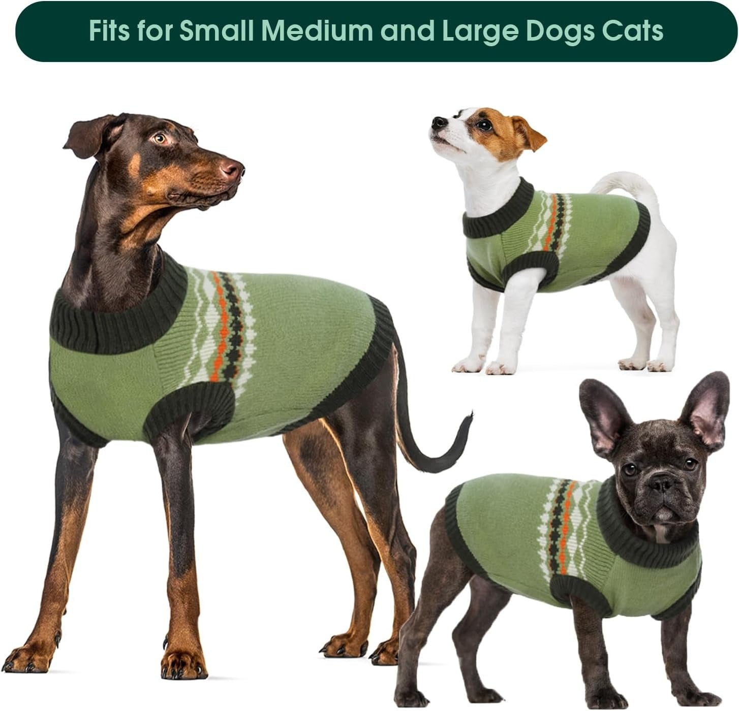 Thermal Dog Sweater with Leash Hole – Sleeveless Knit Pullover
