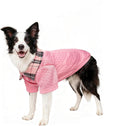 Dog Sweater with Faux Shirt Collar – Hoodie Pullover for Small Medium Dogs Winter