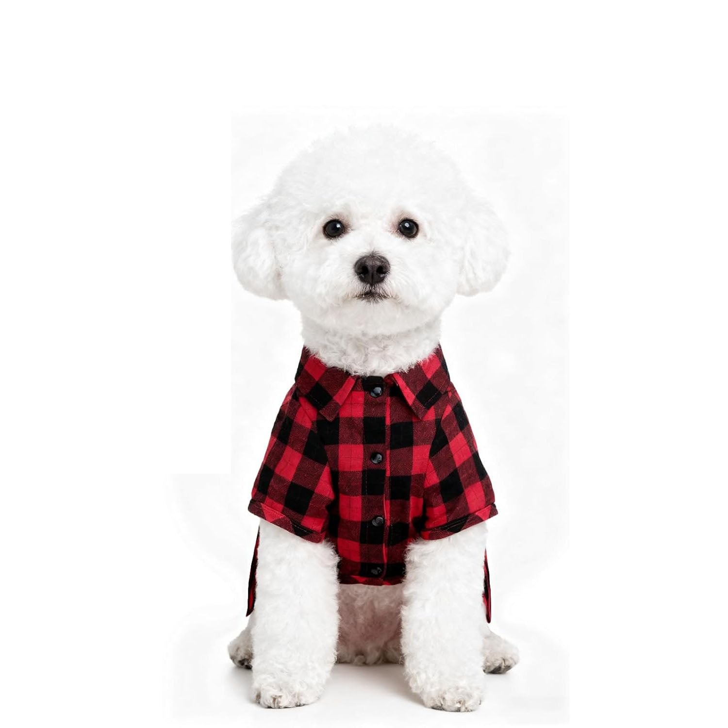 Plaid Dog Shirt – Cute Puppy Polo T-Shirt for Small Medium Dogs