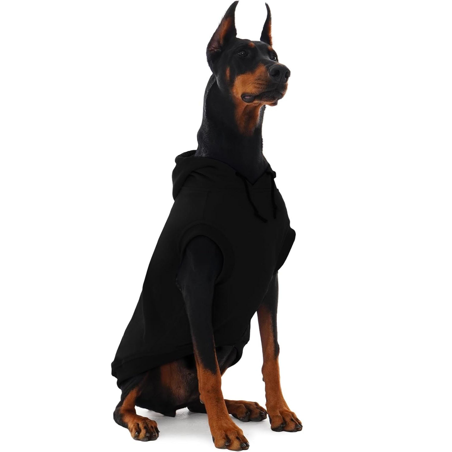 Basic Dog Hoodie for Large Dogs – Lightweight Fall Pullover Sweatshirt with Hood