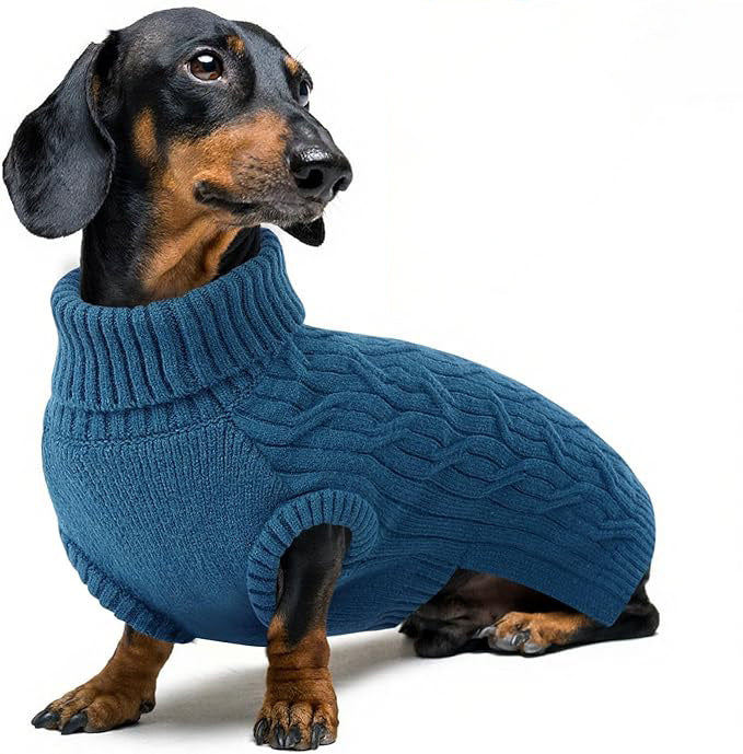 Cozy & Soft Sleeveless Turtleneck Dog Sweater