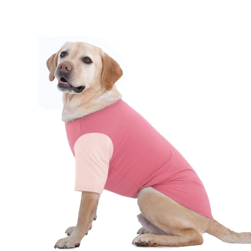 Stretchy Breathable Cotton Large Dog T-Shirt – Easy On/Off Summer Clothes