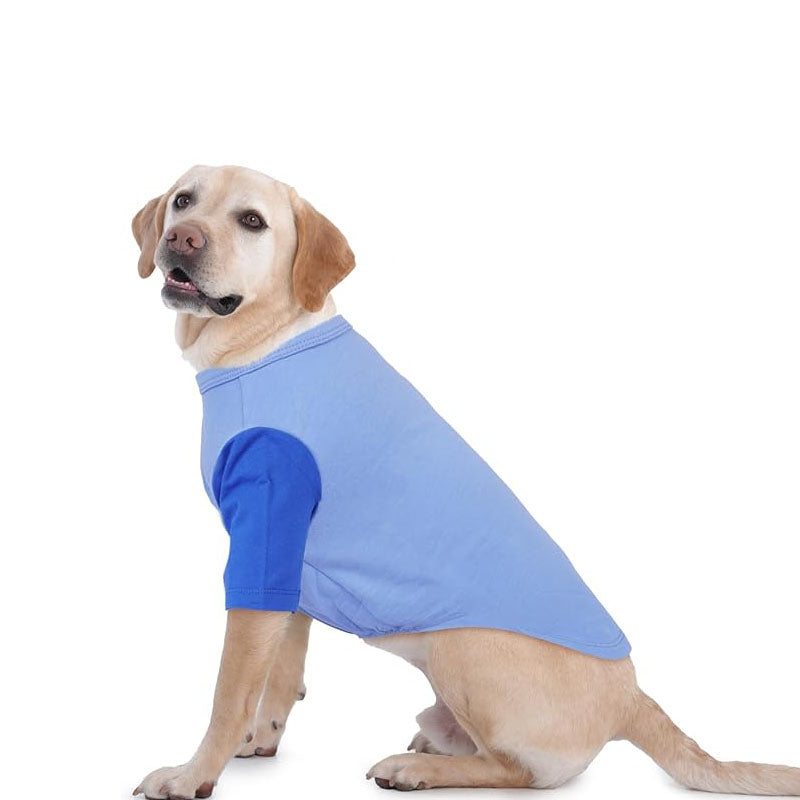 Stretchy Breathable Cotton Large Dog T-Shirt – Easy On/Off Summer Clothes