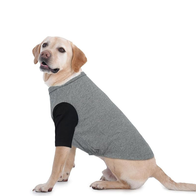 Stretchy Breathable Cotton Large Dog T-Shirt – Easy On/Off Summer Clothes