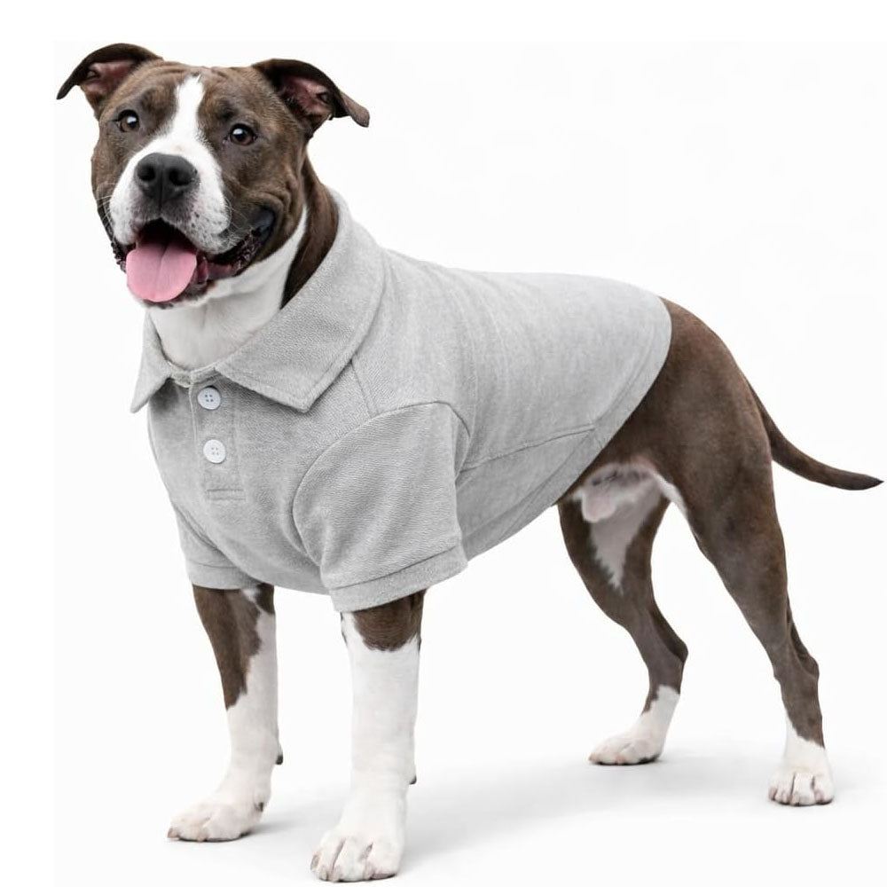 Basic Dog Polo Shirt – Premium Cotton Polo T-Shirts with Two-Button Collar